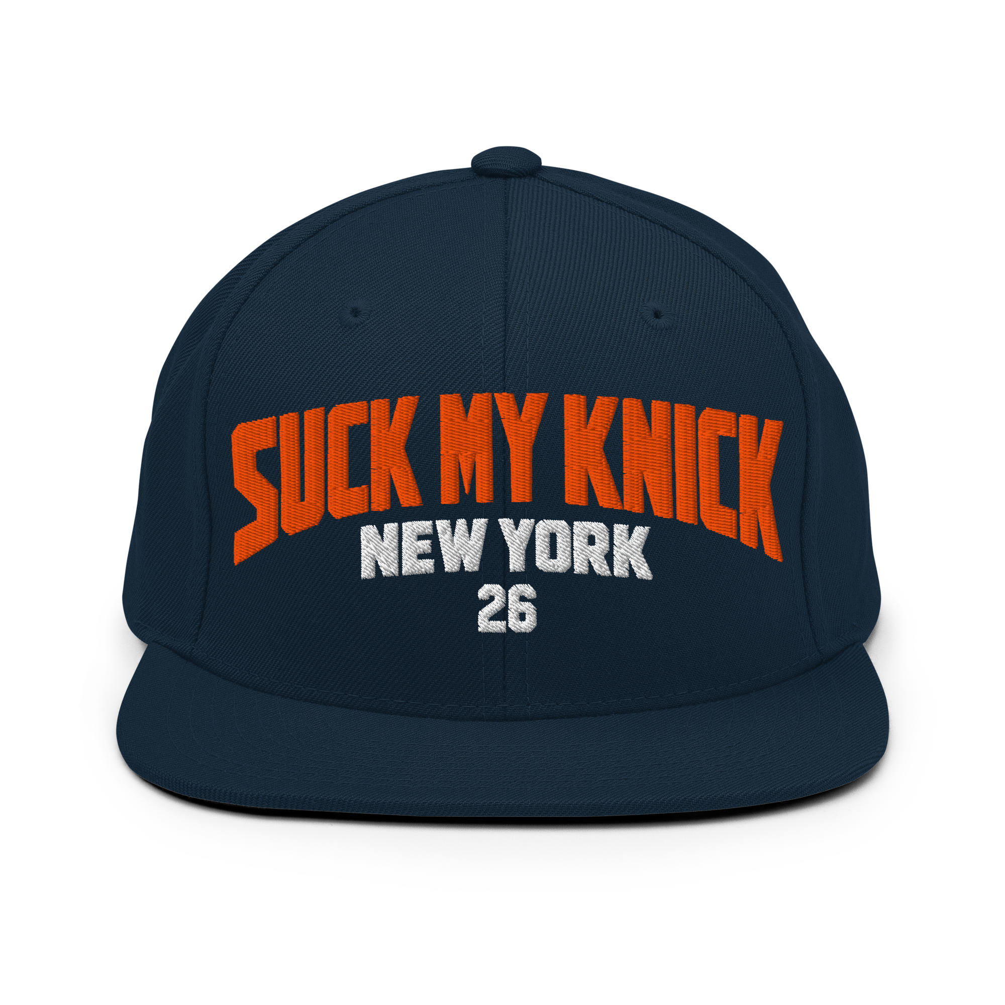 SUCK MY KNICK NEW YORK 26 snapback in Dark Navy
