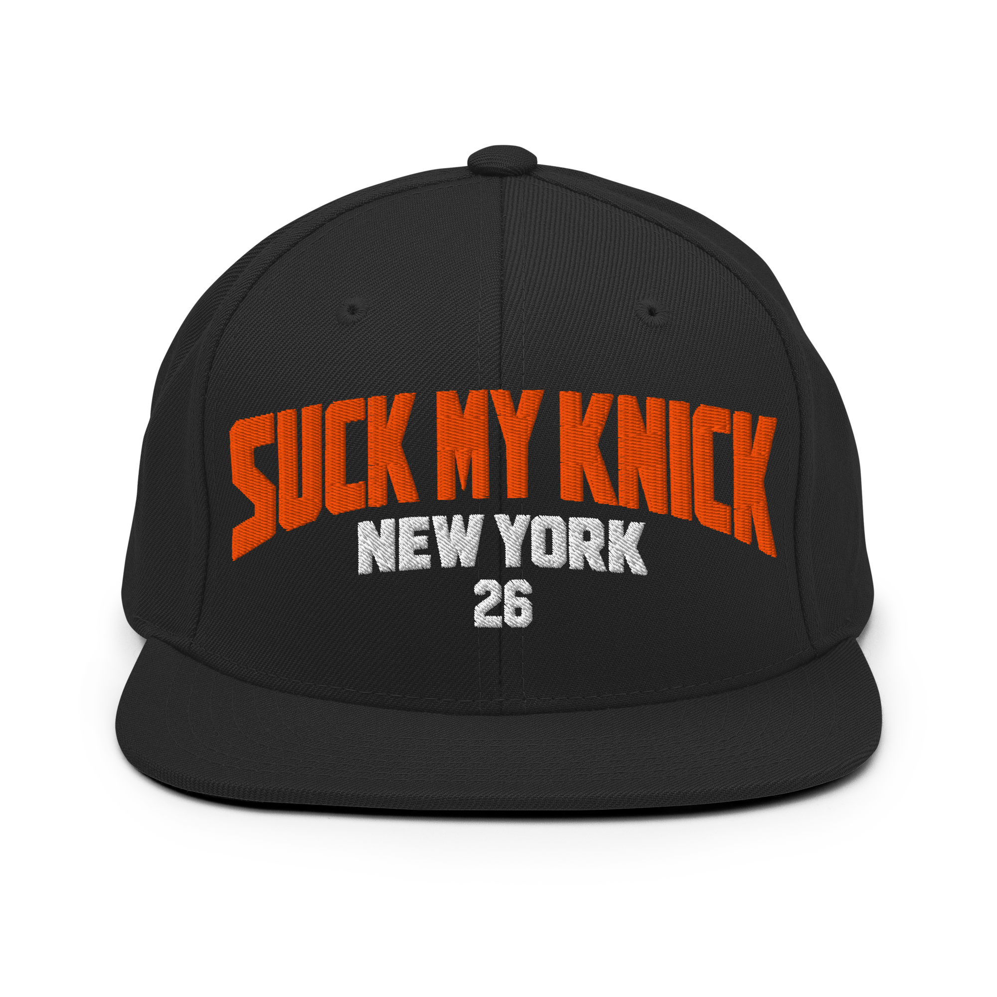 SUCK MY KNICK NEW YORK 26 snapback in Black