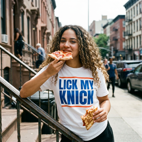 LICK MY KNICK BAR TEE WHITE