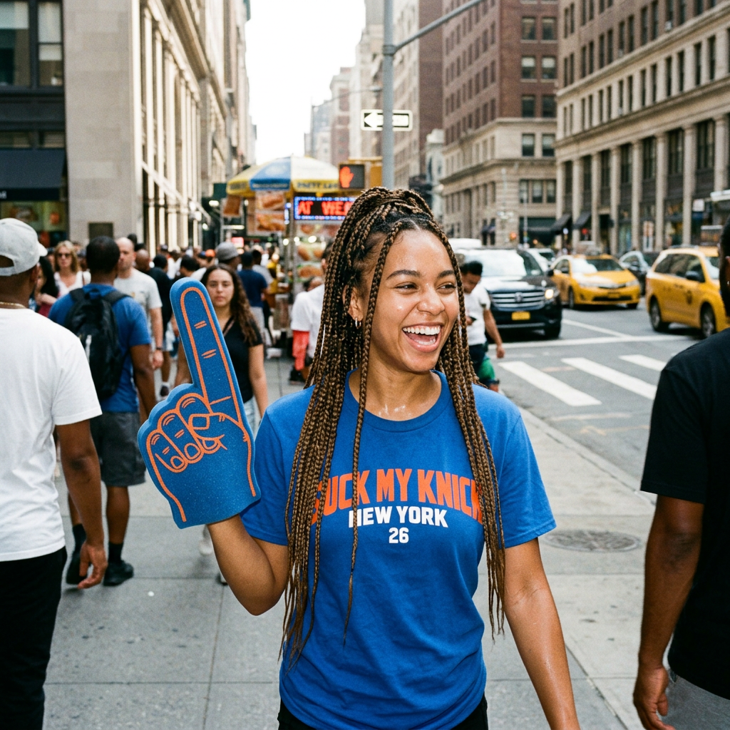 SUCK MY KNICK NYC 26 TEE